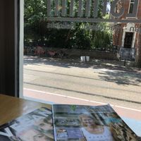 view from the cafe at Deshima in Amsterdam