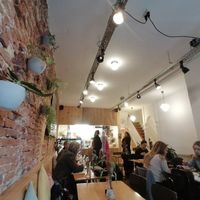 Inside the restaurant at Deshima in Amsterdam