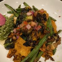 Vegan-modified Barbacoa Tamal  at Delicia in Indianapolis