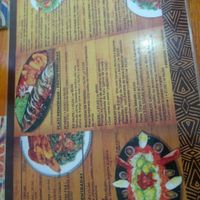 menu at Mama Africa in Sao Paulo