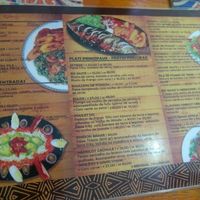 menu at Mama Africa in Sao Paulo