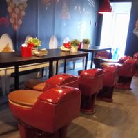 Toilet Seats / Decor.  at Poop Cafe in Toronto