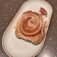 Cinnamon bun  at Godt Brød Fløyen in Bergen