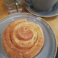 Cinnamon buns at Godt Brød Fløyen in Bergen