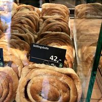 Cinnamon rolls! at Godt Brød Fløyen in Bergen