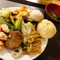 Not-eggs, some tofu, everything amazing ?  at Veganheart Vegan in Chengdu