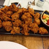 Onion bhajis at Accha in Chiang Mai