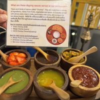 Chutney joy! 😀  at Accha in Chiang Mai