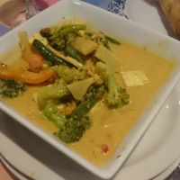 Vegetable curry with coconut milk.  at The Bangkok House in Wilmington