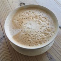 Soja-Milchkaffee ☕ at Cafe Sahneweiss in Bonn