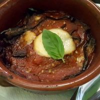 Eggplant parmigiana at Piperita in Casalnuovo Di Napoli