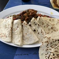 fajitas  at La Doña Gastronomia Mexicana in Gijon
