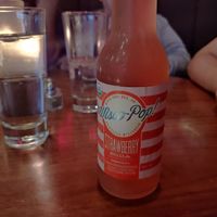 Strawberry craft soda at DLUX in Madison