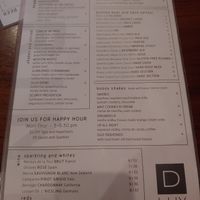 Menu 1 at DLUX in Madison