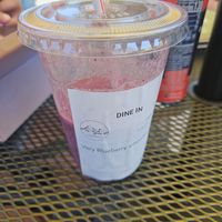 Blueberry smoothie at Sunshine Drip Coffee Lounge in Coupeville