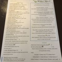 Vegan appetizers abound!  at World Grills in York