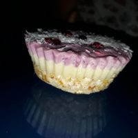 Raw vegan cheesecake at Rustic & Blue in Chiang Mai