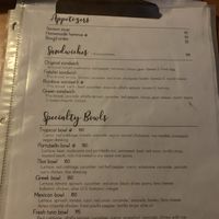 Menu, part I at NAAY in Holbox