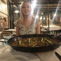 vegan paella 😍 at Can Sabata in Lloret De Mar
