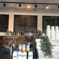 Vegan bagel options , porridge , coffees and drinks at Oatopia - Kiosk in Croydon