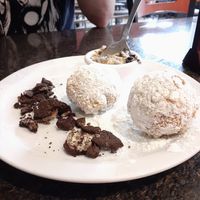 Vegan oreo beignets! at CyBelle's Front Room in San Francisco