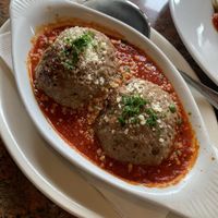 Impossible meatballs at CyBelle's Front Room in San Francisco