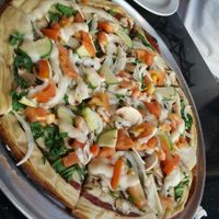 medium vegan and gluten free veggie pie at CyBelle's Front Room in San Francisco