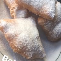 Only place in the Bay area to get Vegan beignets!  at CyBelle's Front Room in San Francisco