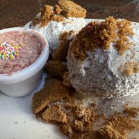 Vegan Cheesecake Beignets   at CyBelle's Front Room in San Francisco