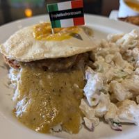 Vegan chicken loco moco at CyBelle's Front Room in San Francisco