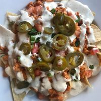 Vegan Buffalo Chicken Ranch Nachos at CyBelle's Front Room in San Francisco