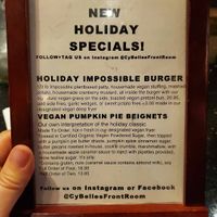 Pumpkin pie beignets to die for! at CyBelle's Front Room in San Francisco