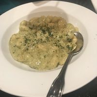 Pesto gnocchi at CyBelle's Front Room in San Francisco