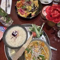 Nachos and East Asian curry   at Golden Temple in Amsterdam