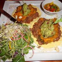 Vegan Mexican dish at Golden Temple in Amsterdam