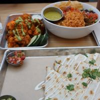 Quesadillas, buffalo wings and the bowl at BoltCutter in Salt Lake City