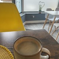 Coffee  at Square Roots in Whitley Bay