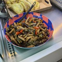 Pasta salad   at Square Roots in Whitley Bay