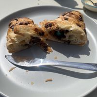 Praline croissant  at Square Roots in Whitley Bay