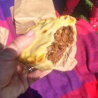 Mushroom and walnut pie  at Square Roots in Whitley Bay