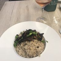 Wild mushroom risoto at A Fabrica in Praia Da Luz