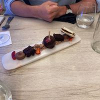 Vegan chocolate pudding  at A Fabrica in Praia Da Luz