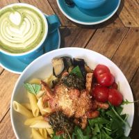  Daily Buddha bowl and matcha latte (oat milk) at Le Labo in Lyon