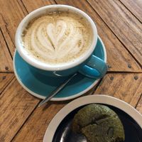 Chai /w Oat Milk & Matcha Cookie at Le Labo in Lyon