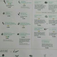 la carte  at Oh My Greens in Montpellier