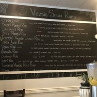 Sushi menu  at Veggie House in Salt Lake City