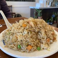 Shrimp fried rice   at Veggie House in Salt Lake City
