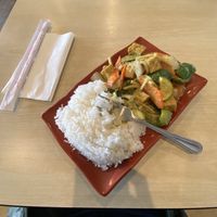 Thai green curry   at Veggie House in Salt Lake City