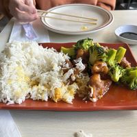 Orange chicken   at Veggie House in Salt Lake City