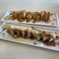 Vegas Roll (Top) Spicy Tuna Roll (Bottom)  at Veggie House in Salt Lake City